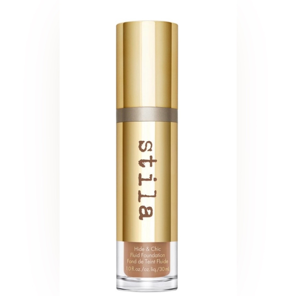 STILA Hide & Chic Fluid Foundation in tan 5. Full size makeup, new in box.